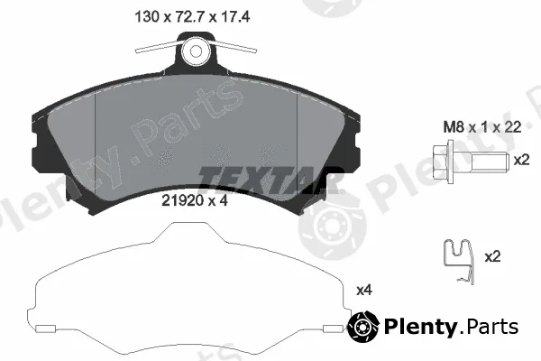 Textar 2192003 — Brake Pad Set, disc brake