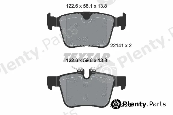 Textar 2214103 — Brake Pad Set, disc brake Q+
