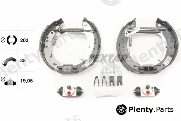 Textar 84068800 — Brake Shoe Set Shoe Kit Pro