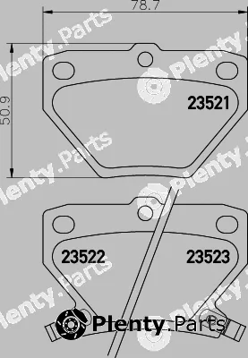 Textar 2352104 — Brake Pad Set, disc brake