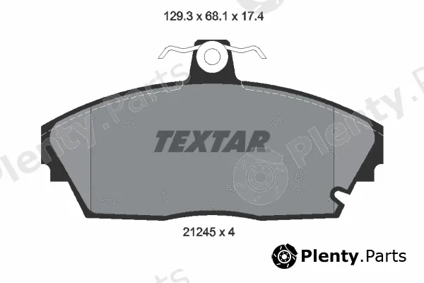 Textar 2124502 — Brake Pad Set, disc brake