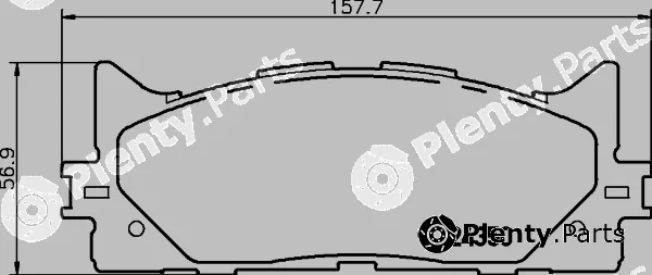 Textar 2435003 — Brake Pad Set, disc brake