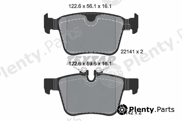 Textar 2214101 — Brake Pad Set, disc brake