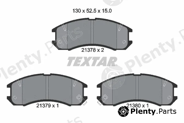 Textar 2137801 — Brake Pad Set, disc brake