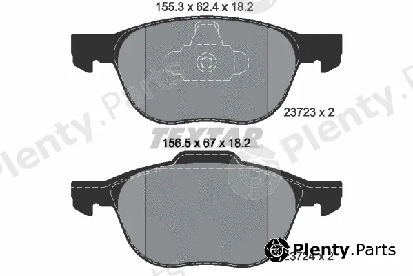 Textar 2372301 — Brake Pad Set, disc brake Q+