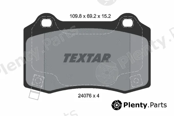 Textar 2407601 — Brake Pad Set, disc brake Q+