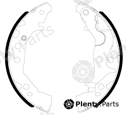 Textar 91086800 — Brake Shoe Set