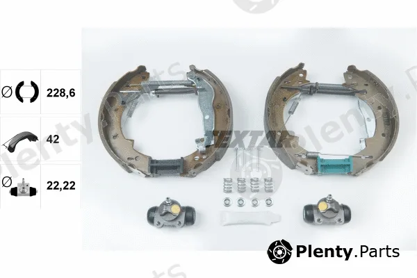Textar 84033800 — Brake Shoe Set Shoe Kit Pro