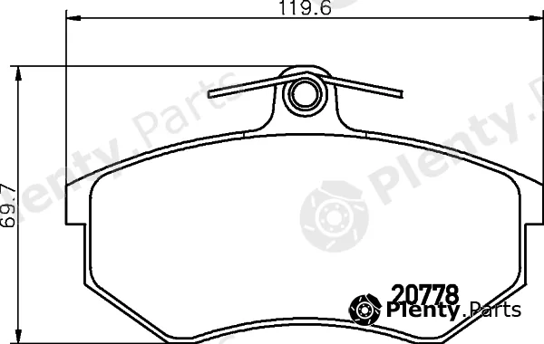 Textar 2077802 — Brake Pad Set, disc brake