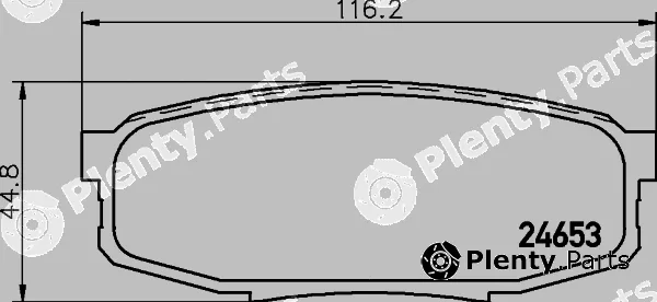 Textar 2465304 — Brake Pad Set, disc brake