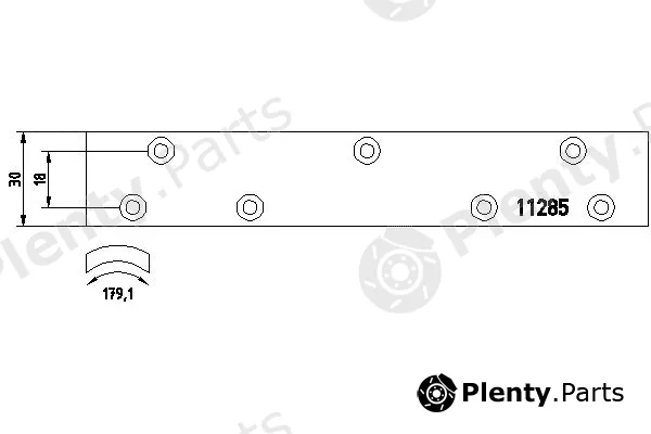 Textar 11285 — Brake Lining, drum brake