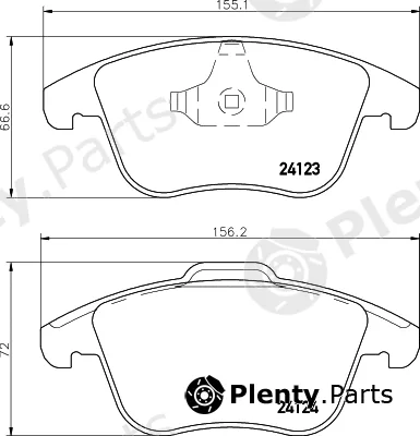 Textar 2412307 — Brake Pad Set, disc brake