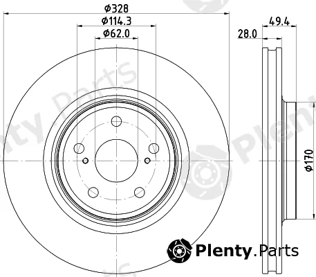 Textar 92341503 — Brake Disc PRO