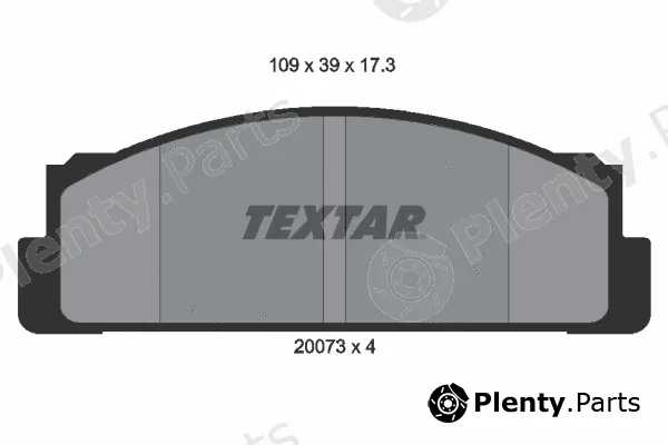 Textar 2007304 — Brake Pad Set, disc brake