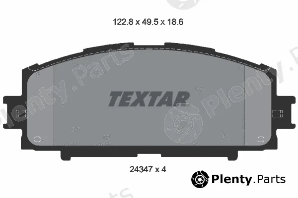 Textar 2434701 — Brake Pad Set, disc brake