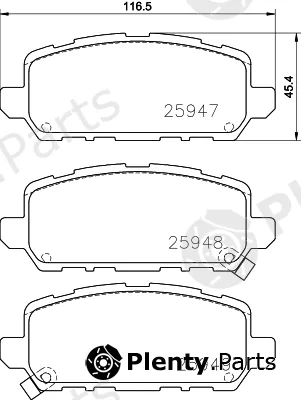 Textar 2594703 — Brake Pad Set, disc brake