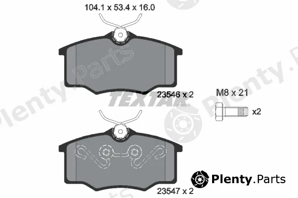 Textar 2354601 — Brake Pad Set, disc brake