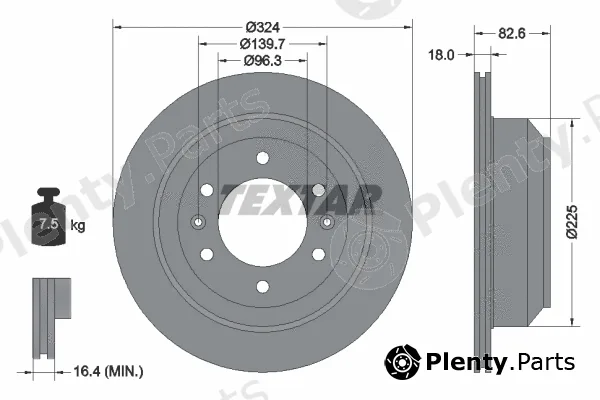 Textar 92203900 — Brake Disc