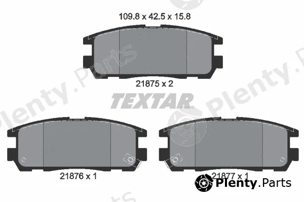 Textar 2187501 — Brake Pad Set, disc brake