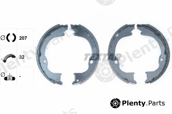 Textar 91073500 — Brake Shoe Set, parking brake