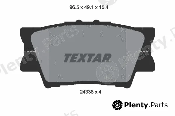 Textar 2433801 — Brake Pad Set, disc brake
