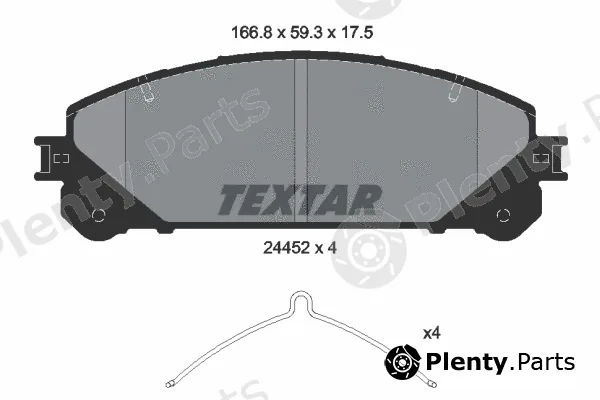 Textar 2445201 — Brake Pad Set, disc brake
