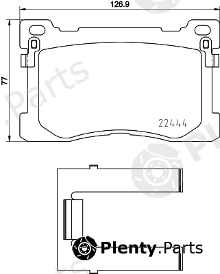 Textar 2244401 — Brake Pad Set, disc brake