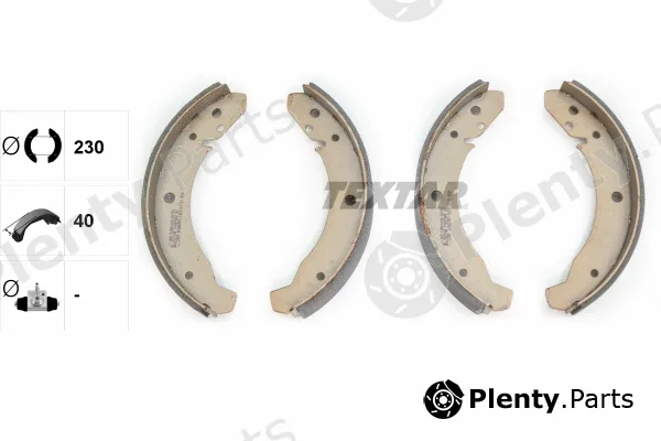 Textar 91007800 — Brake Shoe Set