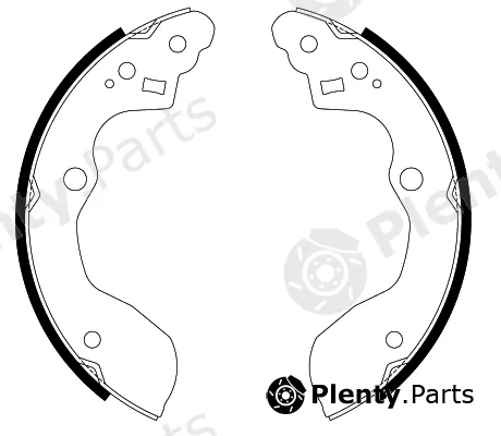Textar 91087200 — Brake Shoe Set