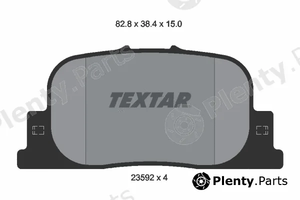 Textar 2359201 — Brake Pad Set, disc brake
