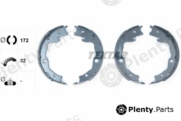 Textar 91068200 — Brake Shoe Set, parking brake