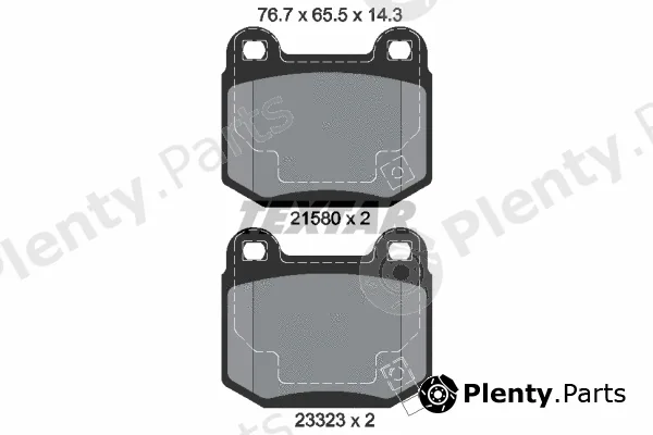 Textar 2158001 — Brake Pad Set, disc brake Q+