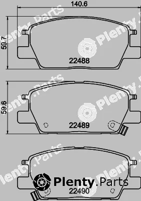 Textar 2248801 — Brake Pad Set, disc brake Q+