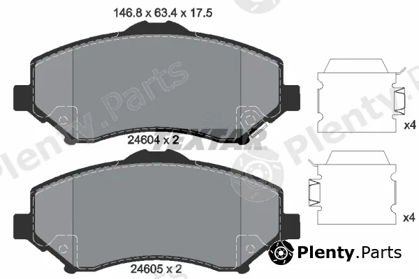 Textar 2460402 — Brake Pad Set, disc brake Q+