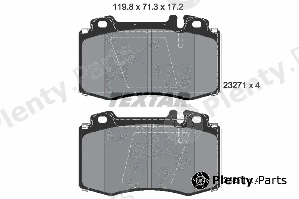 Textar 2327105 — Brake Pad Set, disc brake Q+