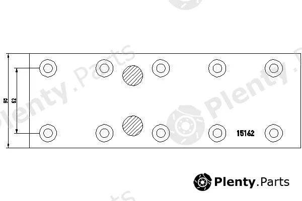 Textar 15162 — Brake Lining, drum brake