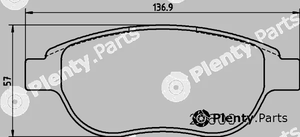 Textar 2360003 — Brake Pad Set, disc brake
