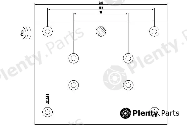 Textar 1970715 — Brake Lining Kit, drum brake
