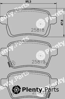 Textar 2581801 — Brake Pad Set, disc brake