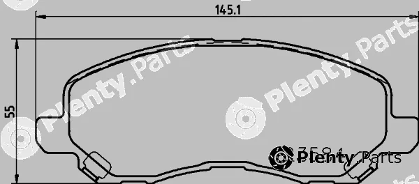 Textar 2358407 — Brake Pad Set, disc brake