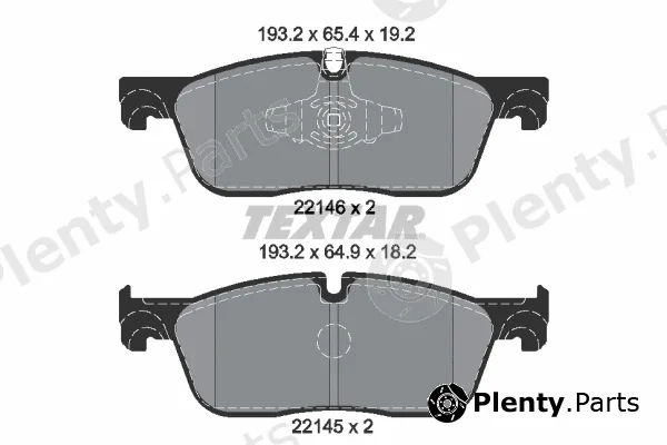 Textar 2214601 — Brake Pad Set, disc brake Q+