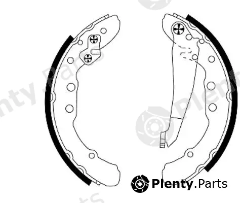 Textar 91044400 — Brake Shoe Set