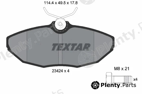 Textar 2342401 — Brake Pad Set, disc brake