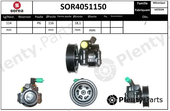 EAI SOR4051150 — Hydraulic Pump, steering