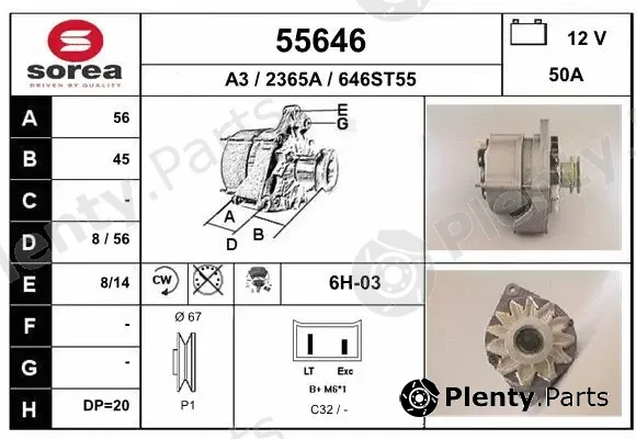 EAI 55646 — Alternator