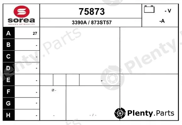 EAI 75873 — Alternator