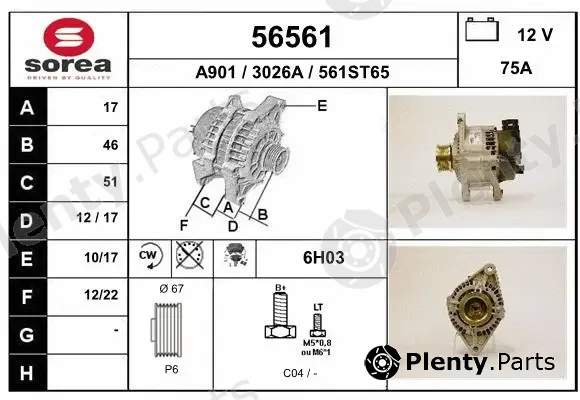 EAI 56561 — Alternator