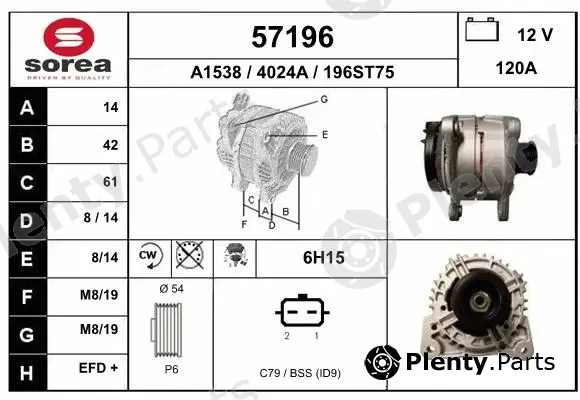 EAI 57196 — Alternator