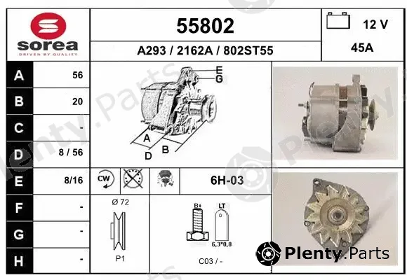 EAI 55802 — Alternator