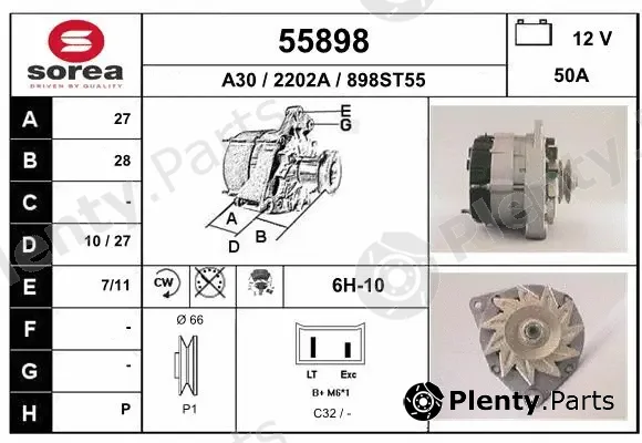 EAI 55898 — Alternator